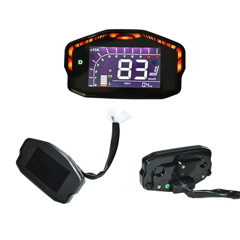 CAN Single-Wire Communication Remote Drive Controller, Electric Motorcycle Digital Speedometer Display(With Bracket)