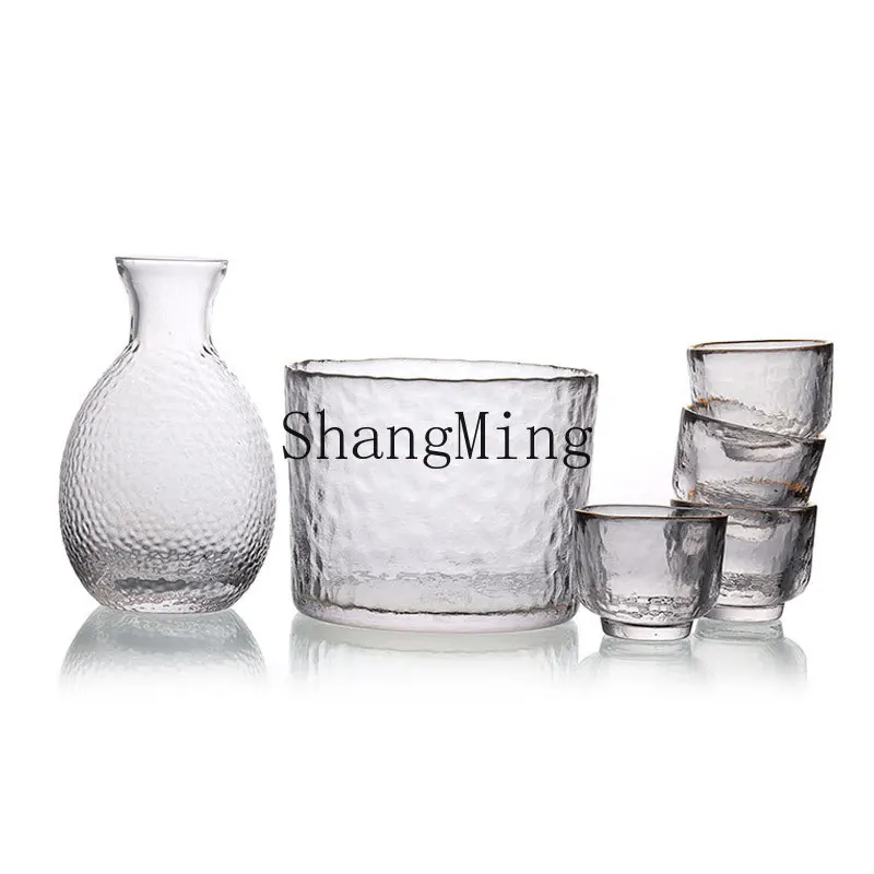 

PYH Phnom Penh wine set, household one pot and four glasses wine dispenser, free gift box, wine glass transparent