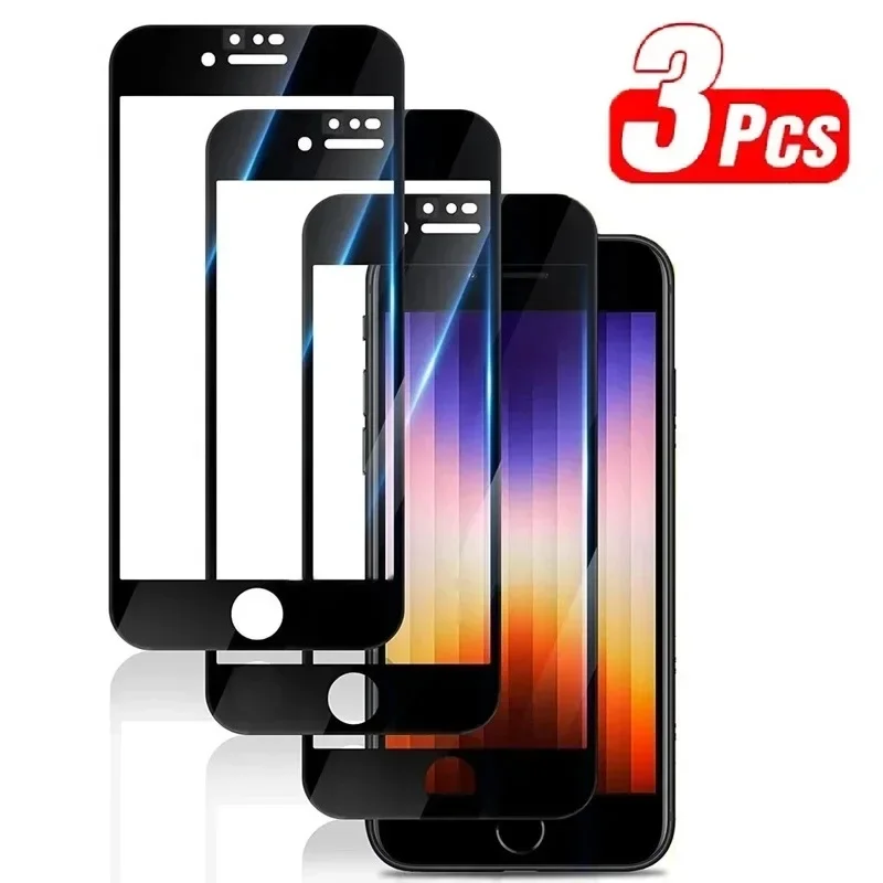

3Pcs Screen Protector On The For IPhone 7 8 6 6S Plus For IPhone Se 2020 Se 2022 Tempered Glass