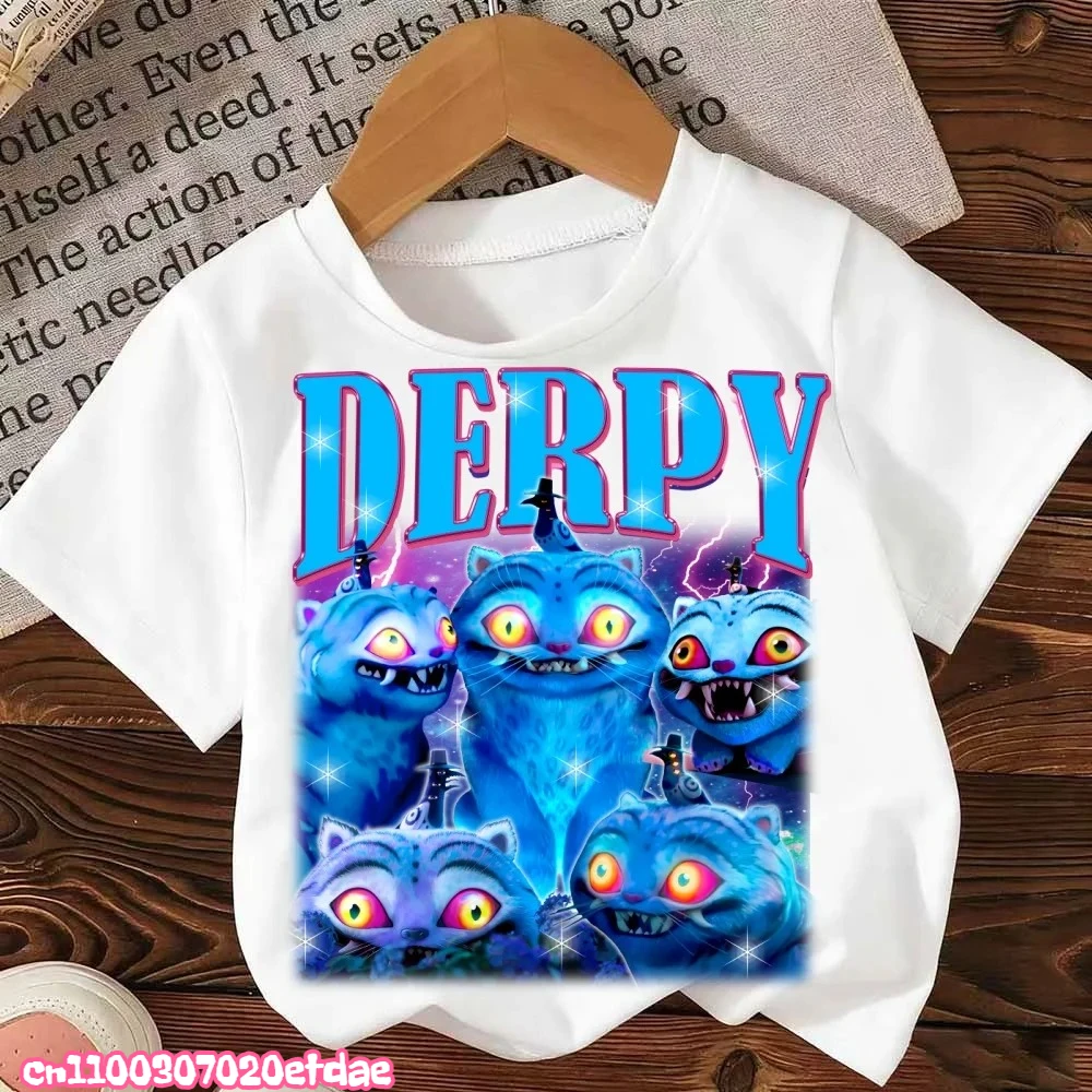 Kpop شيطان الصيادين الكرتون تي شيرت Harajuku كول تي شيرت للأطفال القطن الصيف بلايز ساجا الفتيان وتتسابق هدية طفلة الصبي الملابس #6