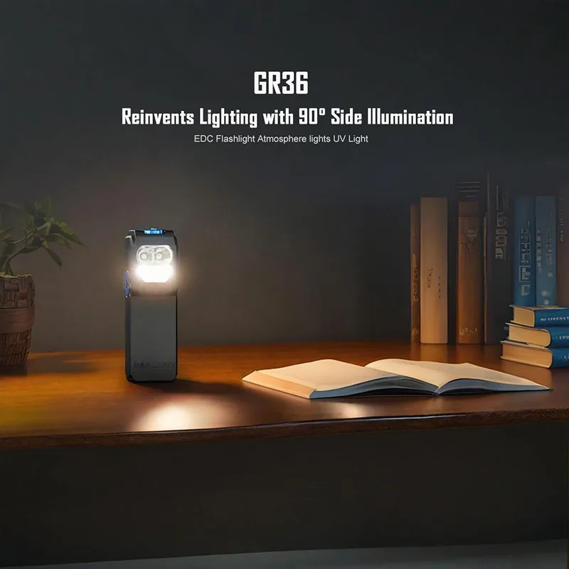 IMALENT GR36 Triple Light SourcesClip-on EDC Flashlight,2800 Lumens，486 m Beam Distance，Type-C Rechargeable，Magnetic Tail
