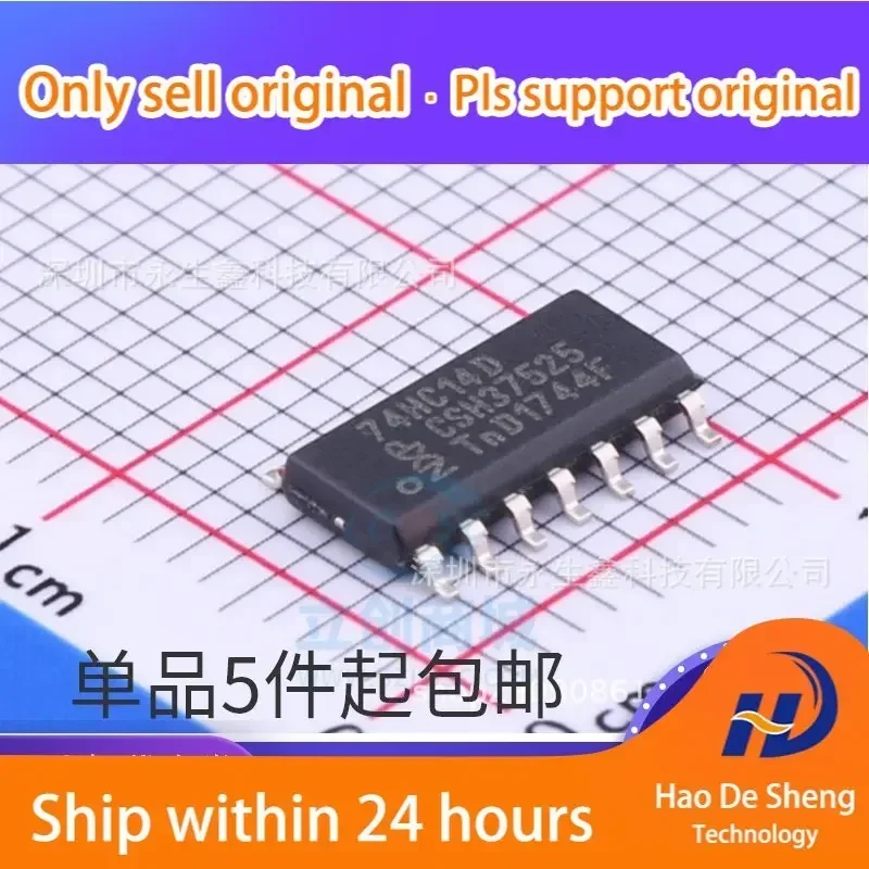 

10 шт./лот 74HC14D Логический чип CMOS SOP14 Новый оригинальный в наличии