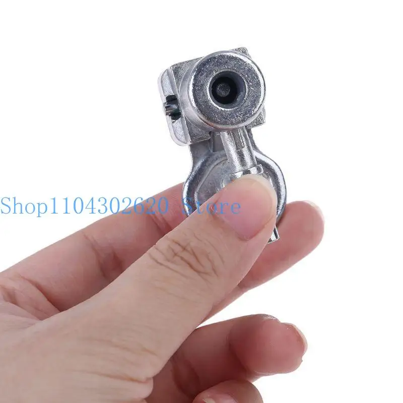 

652F 1/4"Lock on Air Chuck Mini Air Compressor Portable Tire Inflator Tyre Chuck Hose End with Barb Connector for Hose Repair