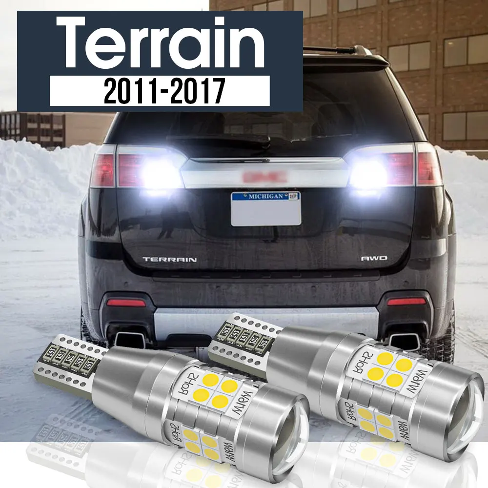 

2pcs LED Backup Light Reverse Lamp Blub Canbus Accessories For GMC Terrain 2011-2017 2012 2013 2014 2015 2016