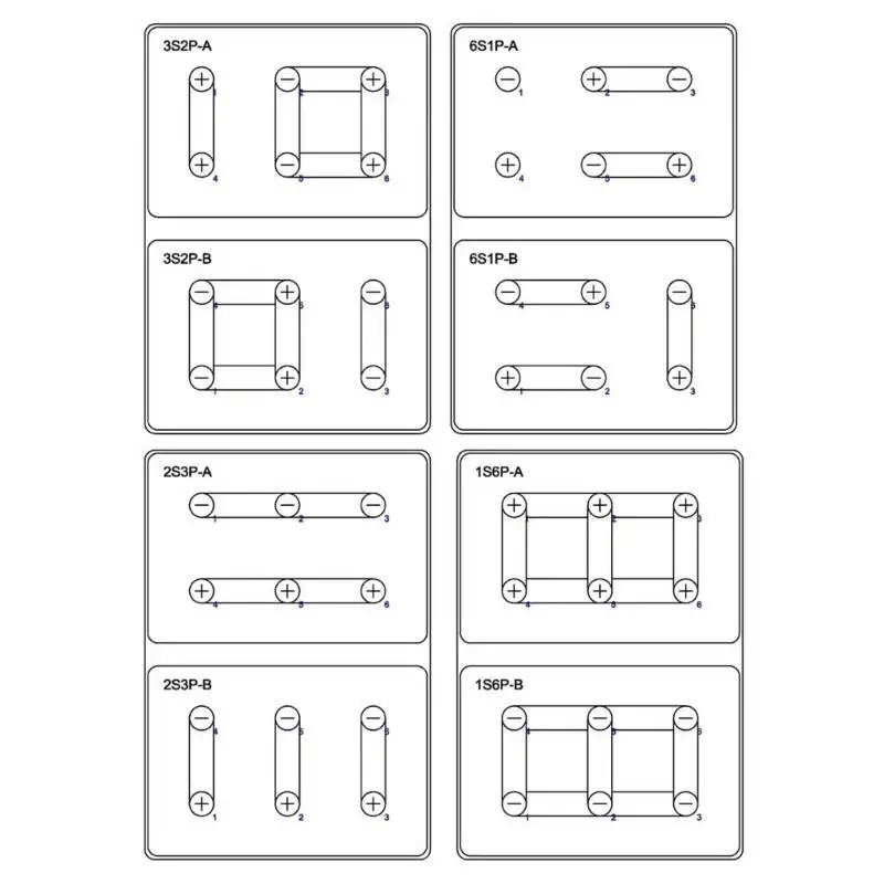 Y1UB 18650 Battery Holder Box Supports 8Slots Customizable  Splicable No Soldering Support High Current for Power
