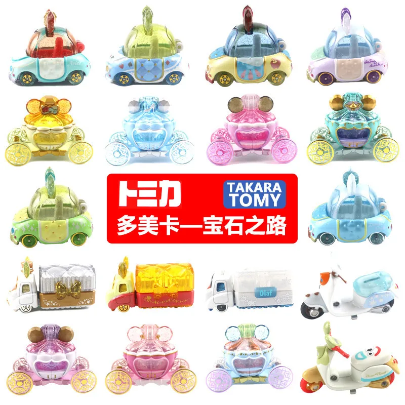 Takara Tomy Tomica Disney Motors Jewerly Way Princess Alice/Ariel/Aurora/Jasmine/Dumbo Metal Vehicle Gift Toy