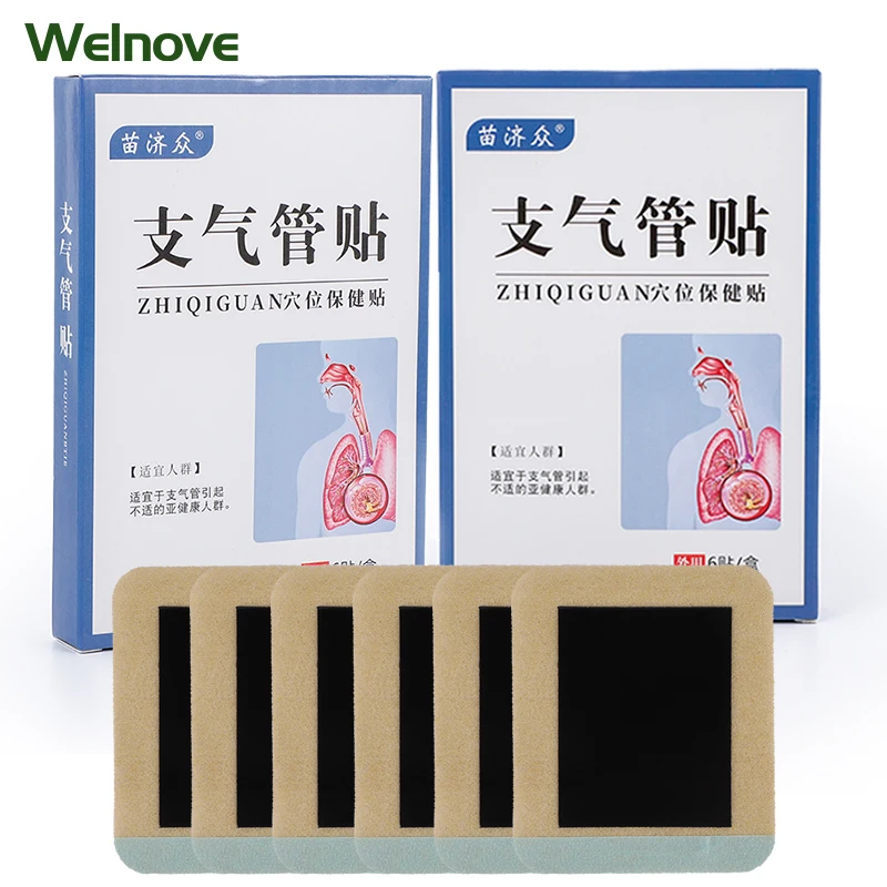 3Box Bronchial Asthma Patch Cough Medicine Expectorant Plaster Lung Detox Bronchus Sticker Throat Bronchitis Health Care