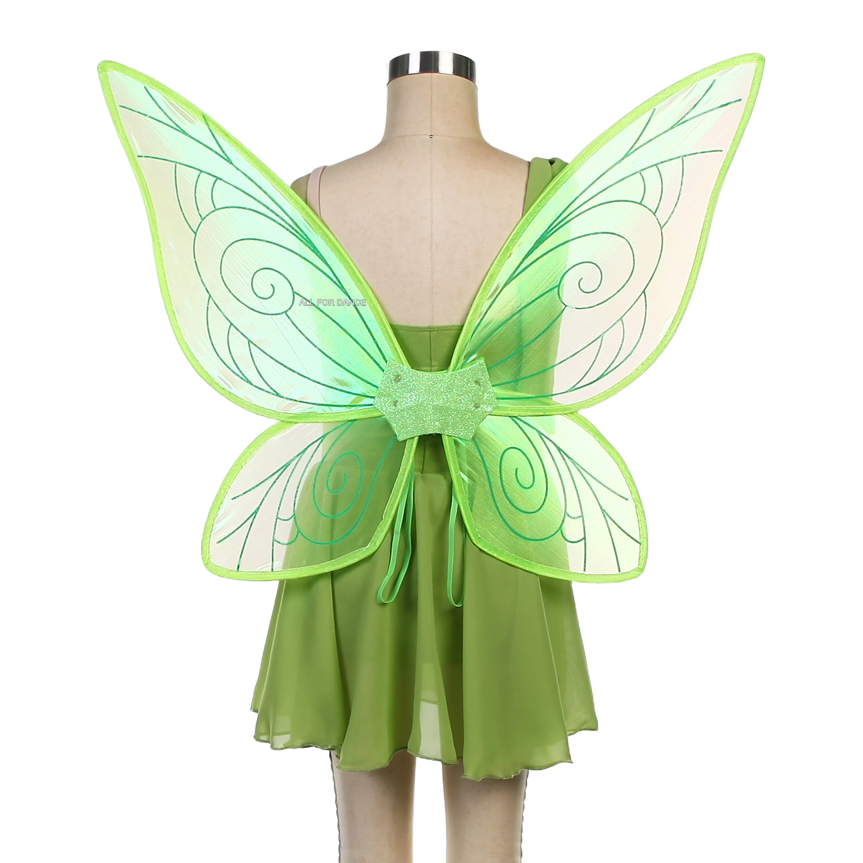26204 Green Spandex Top Bodice with Wings Romantic Ballet Tutu Girls & Women Dance Costumes Performance Dancewear