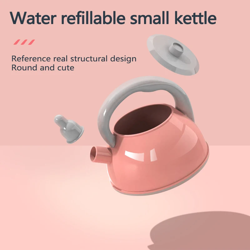 Deze keukenspeelgoedset voor kinderen bevat speelkookgerei en kookpakketten, waardoor het een perfect cadeau voor zowel meisjes als jongens.