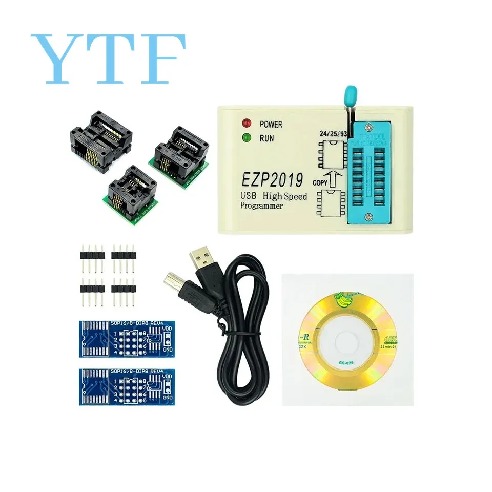 EZP2019 high speed SPI FLASH programmer programming offline replication 24/25/93 bios 25T80