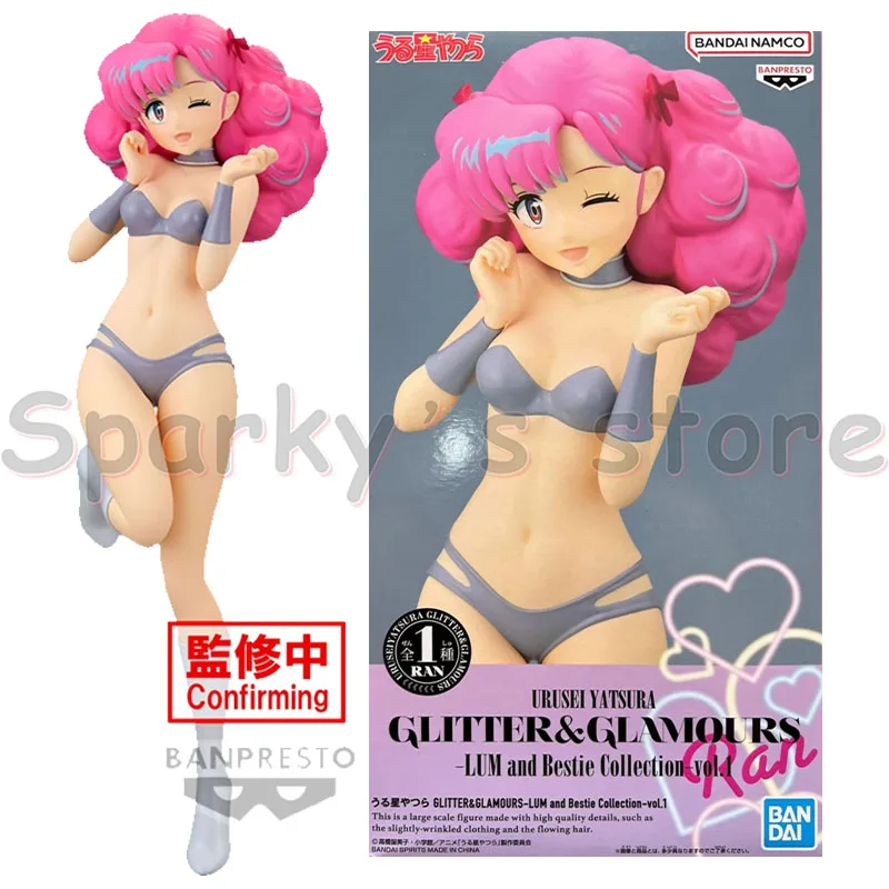 Bandai Original GLITTER&GLAMOURS LUM and Bestie Collection Urusei Yatsura Anime Figure Ran Action Figure Toys For Kids Gifts