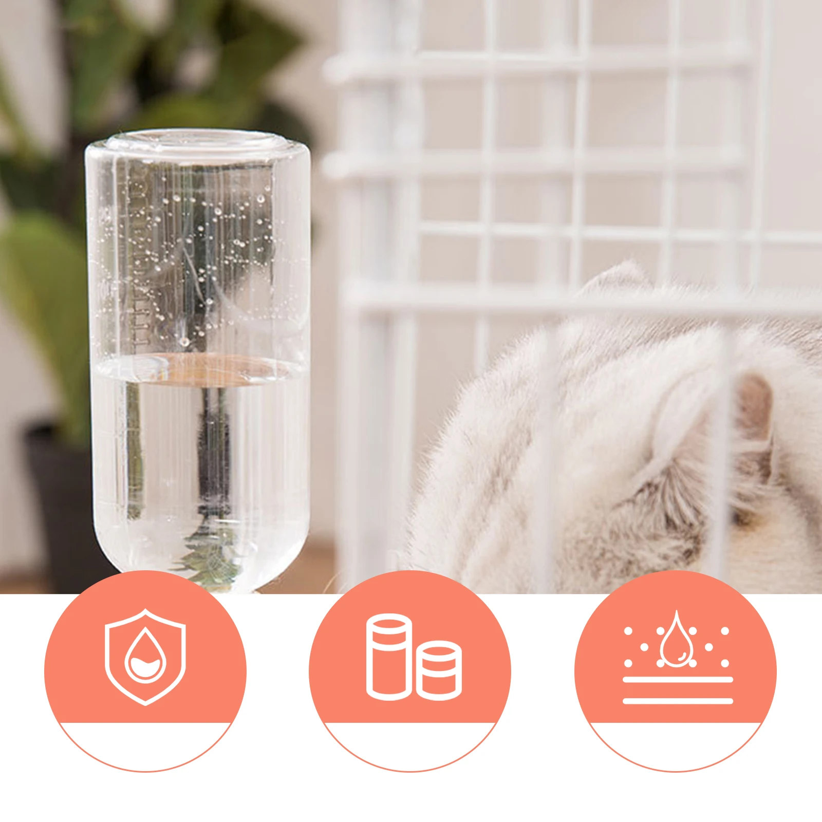 

Pet Water Fountain Dispenser Automatic Feeder Drinking Bowl Holder Abs Dog Drinker