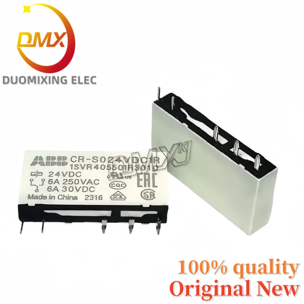 1-5PCS 100%New CR-S024VDC1R S060VDC1R 24VDC 60VDC DIP5 6A ABB ultra-thin relay