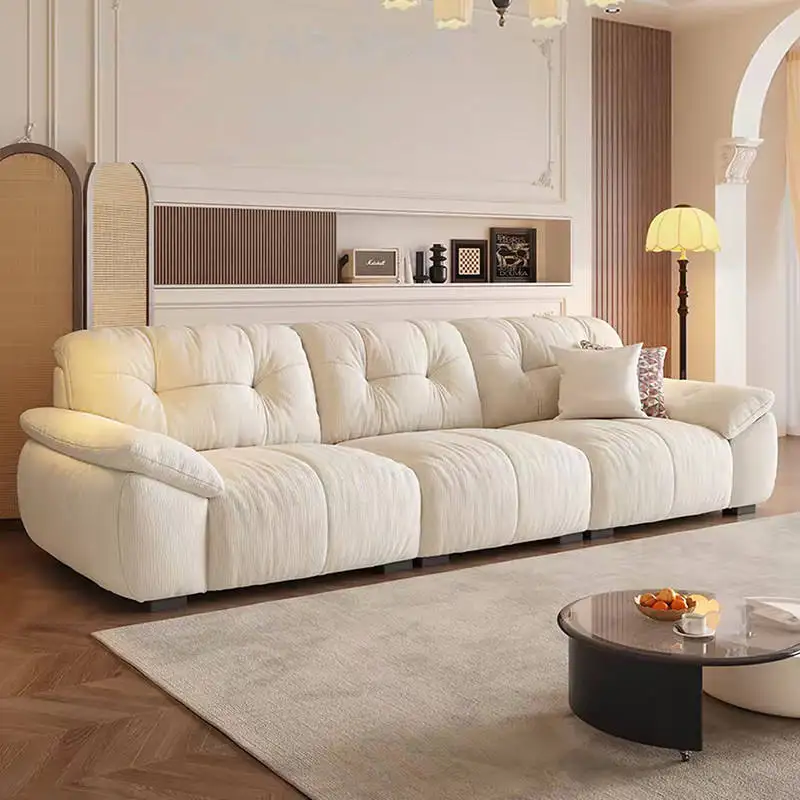 Modern Living Room Sectional Sofa With Comfort Cushions And Fabric Upholstery For Family Seating And Home Lounge Use Home Use