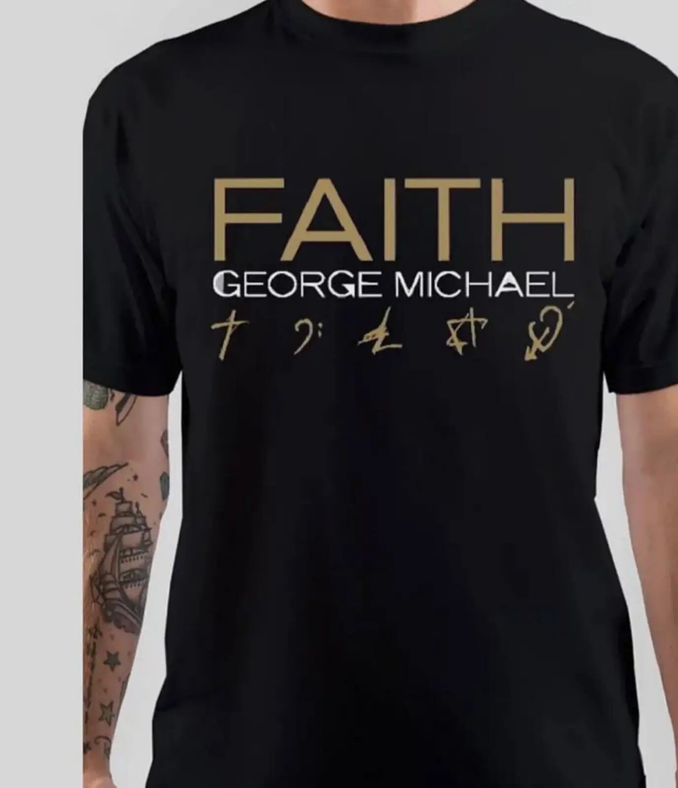 George Michael Faith T-Shirt Gift For Fans Men All Size T-Shirt