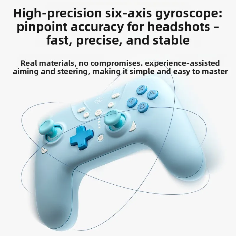

Aolion Wireless Hall Effect Gamepad - Tri-Mode, 500Hz Polling Rate & 800mAh, Compatible with PC/Switch/TV/Android/iOS,Ideal Gift