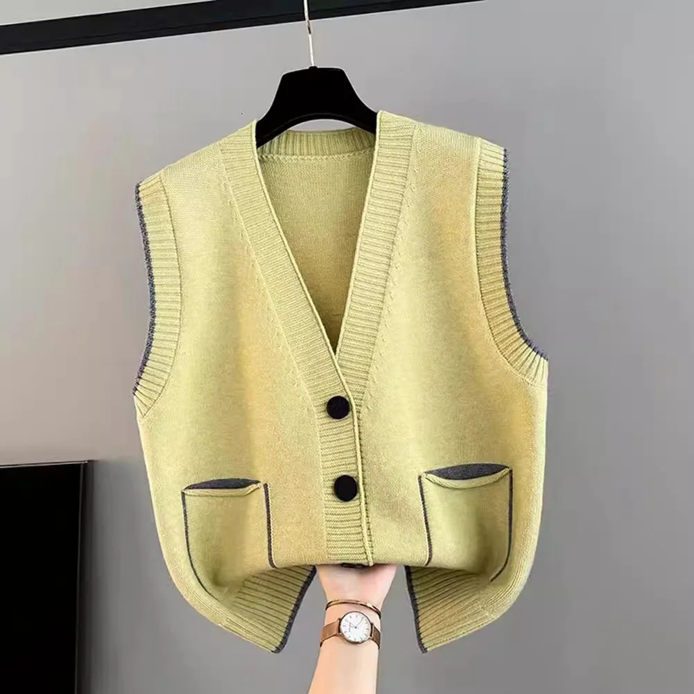 

Повседневный вязаный жилет для женщин, нижняя рубашка, средней эластичности, светло-желтый, темно-желтый, абрикосовые цвета, подходит для использования