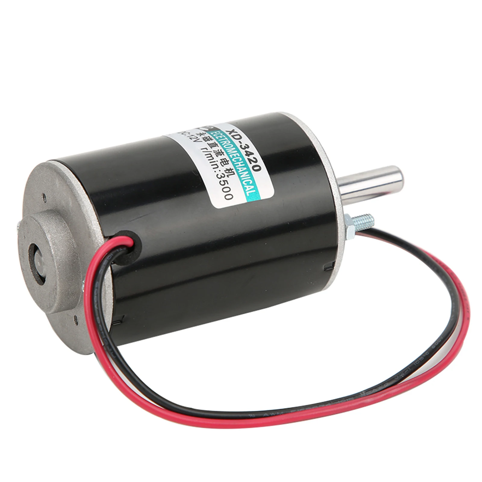 XD‑3420 12/24V 30W Permanent Magnet DC Motor High Speed CW/CCW For Cotton Candy Machine Small Cutting Bench Grinding Machine
