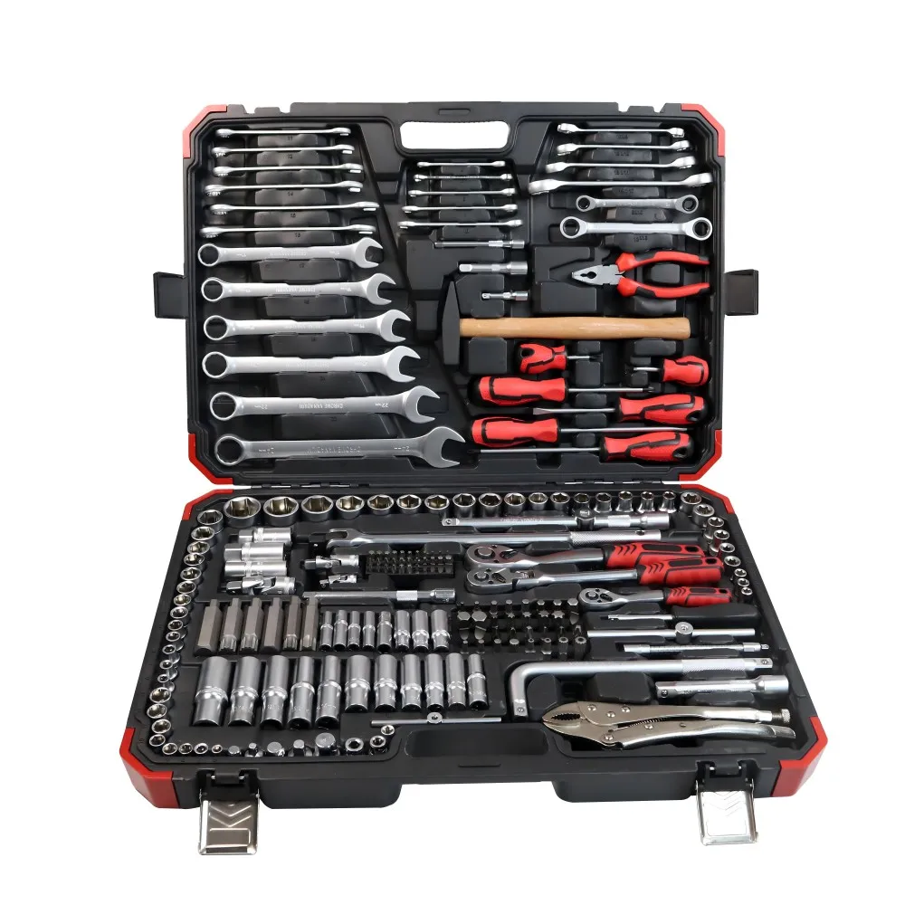 

2024 New 202Pcs Multi Car Repair Mechanic Ratchet Socket Wrench Tool Set Box Car Repair Combination Socket Set