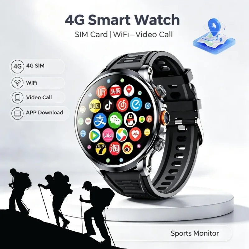 H18 Smart Watch for Men Women,HD Spherical Screen Large Storage Independent Call Multifunctional Fitness Sports Smartwatch