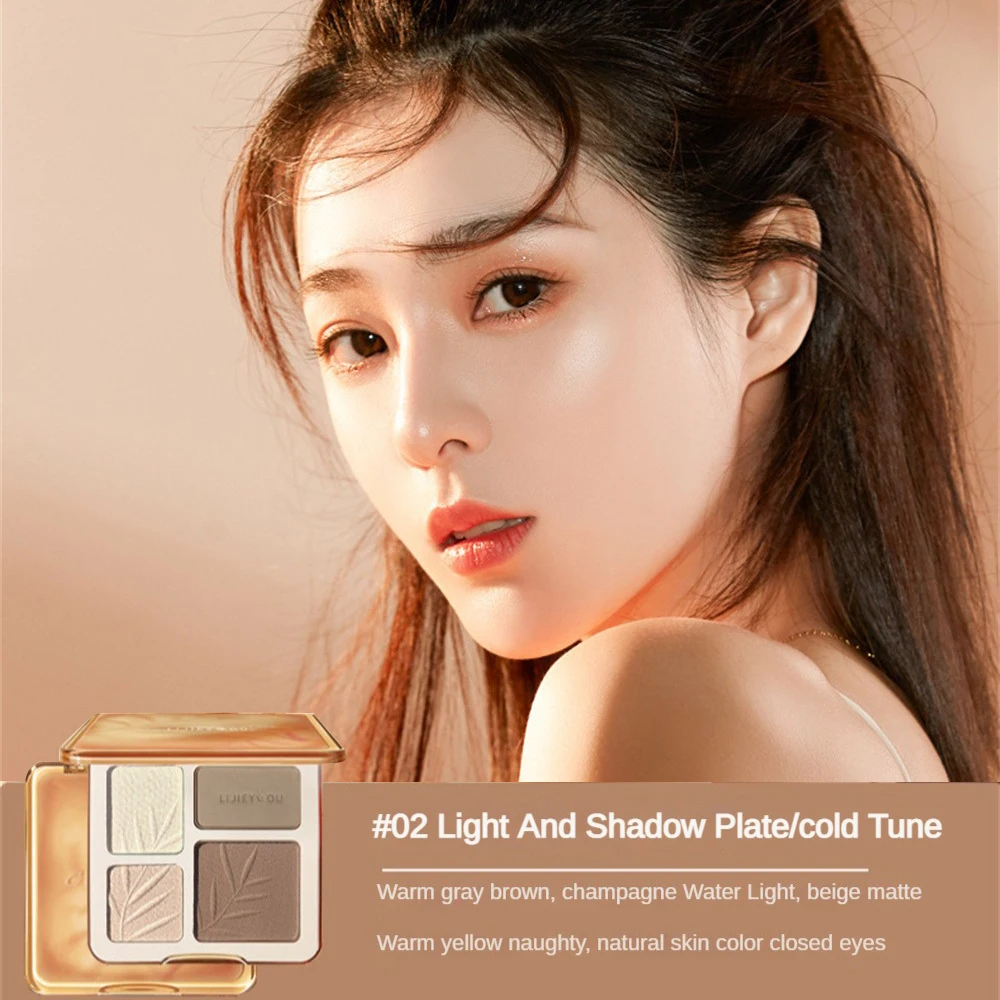 Eye Shadow High-gloss Contouring All-in-one Palette Blush Nose Shadow Shadow Eye Shadow Three-in-one Matte Brightening