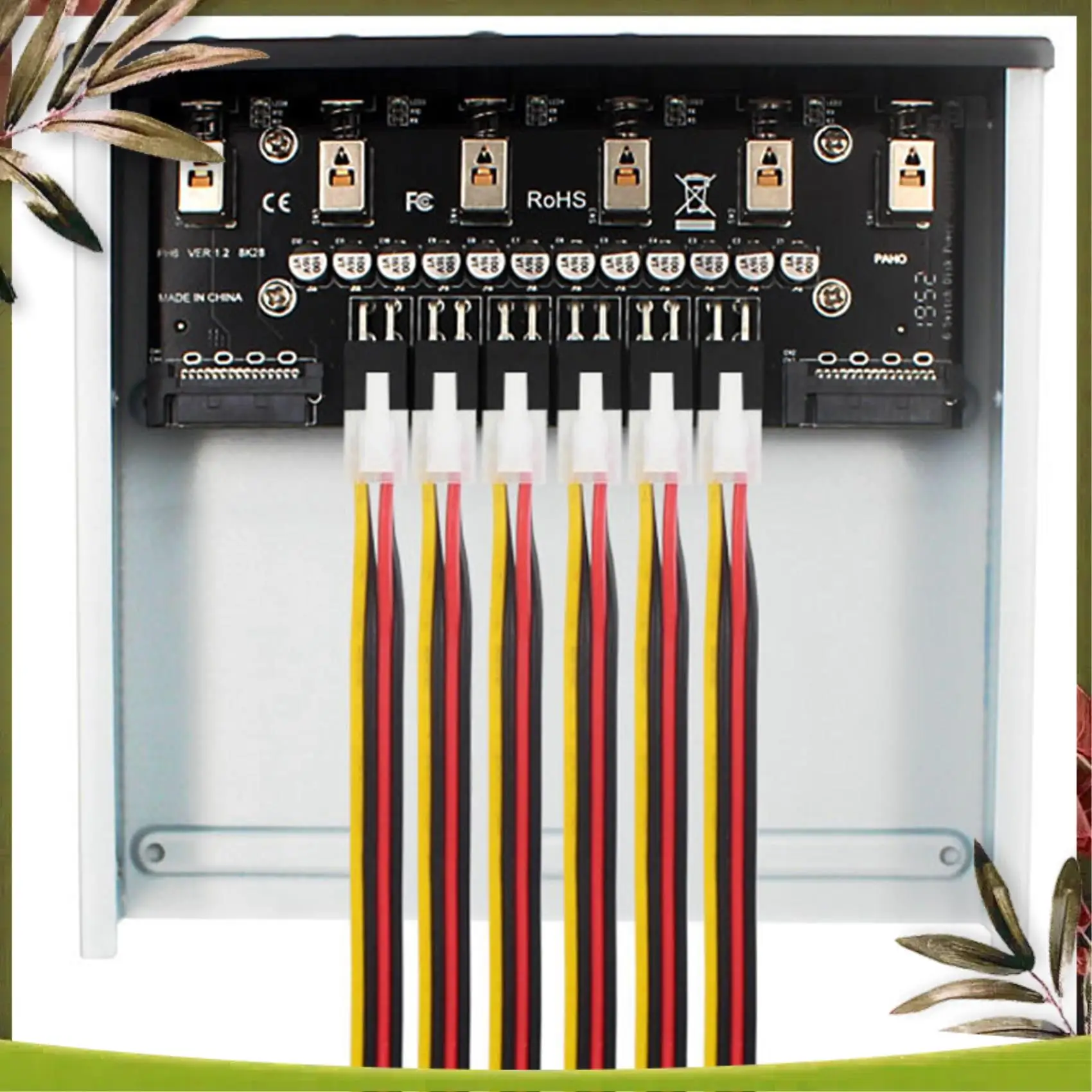 ABDW-Hard Disk Selector Controller Hard Drive Power Switch Module For Desktop Computer Support 2.5/3.5 Inch SATA HDD