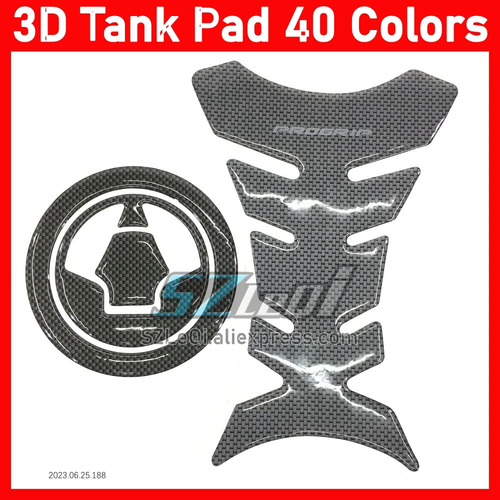 3D Carbon Fiber Tank Protector Sticker For KAWASAKI NINJA ZZR1400 1400 ZZR-1400 2006 2007 2008 2009 2010 2011 Gas Tank Pad Cap