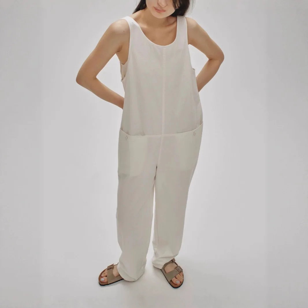 

Gagarich 2025 Spring Summer New Japanese Retro Fashionable Neutral BF Style Jumpsuit Loose Slimming Pants Women