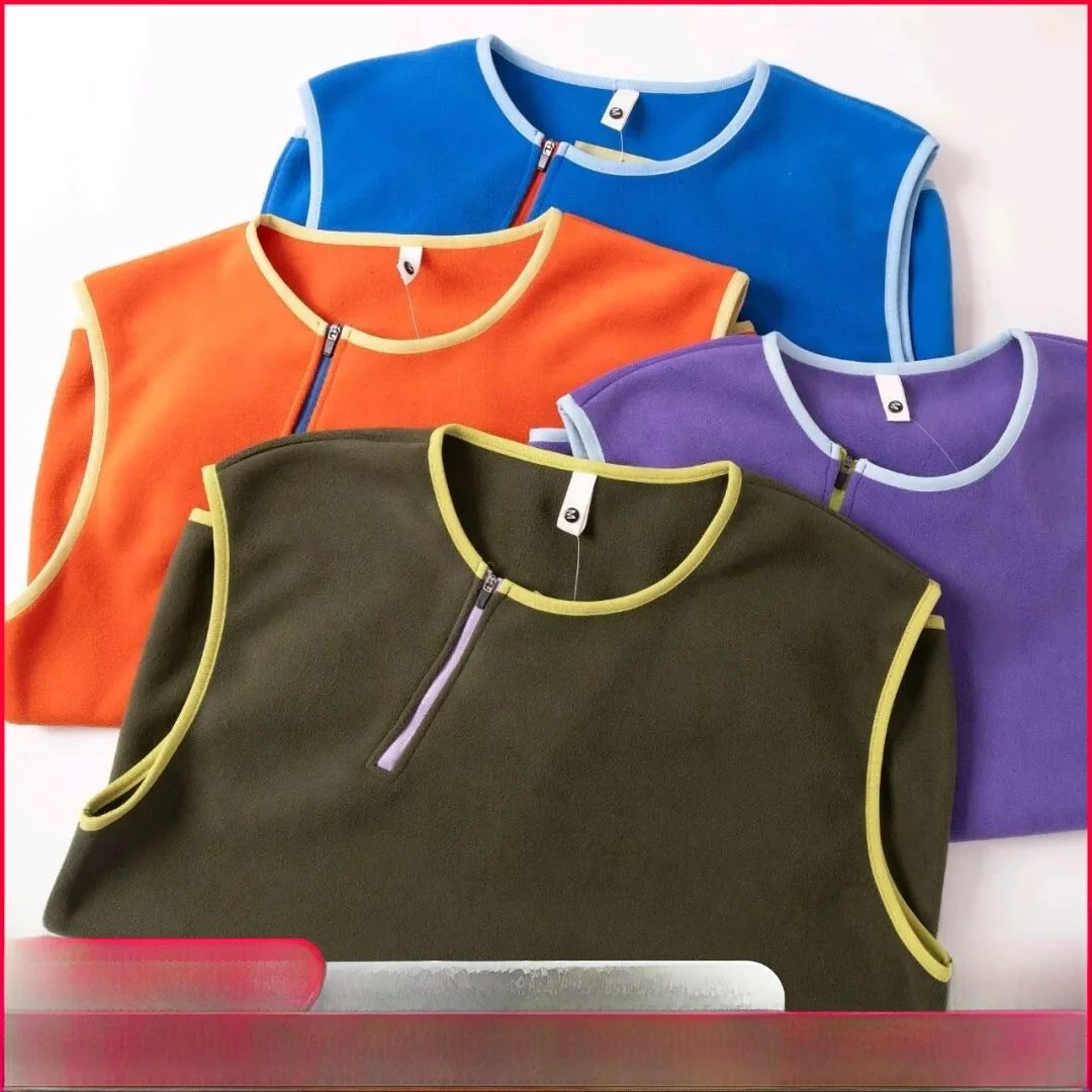 

Уличный осенне-зимний теплый жилет на молнии с капюшоном, молодежный модный полиэстер, повседневный жилет для отдыха