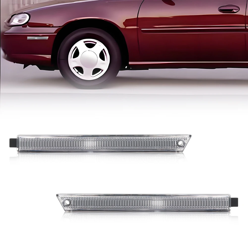 

2Pcs Front Side Marker Light Fender Light Cover For 1997-2003 Chevy Malibu 1997-1999 Oldsmobile Cutlass 2004-2005 Chevy Classic