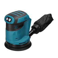 125mm Cordless Orbital Sander Wood Grinder Car Polisher Metal Waxing Polishing Grinding Sanding Machine for 18V Makita Battery