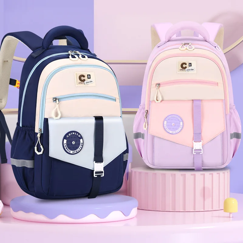 

Back to School Various colors School Backpack for Boys Girls Lightweight Ergonomic Growth Design Waterproof Elementary Bookbag