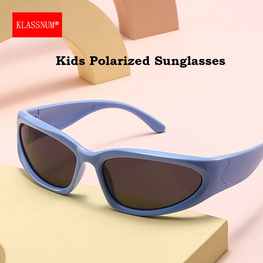 KLASSNUM Kids Polarized Sunglasses for 0 1 2 3 Years Baby Anti Glare UV400 Lens 2YK Eyepiece for Newborns Sports Sun Glasses