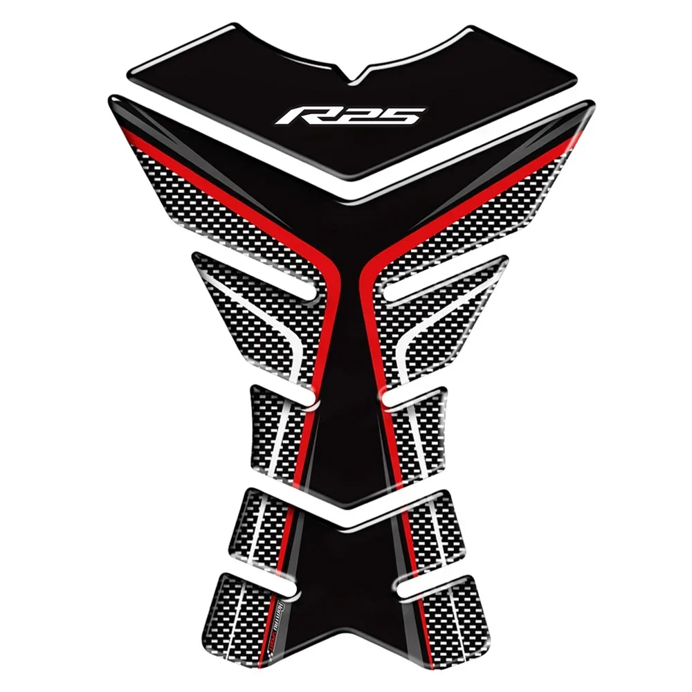 Tankpad 3D Motorcycle Tank Pad Protector Stickers motorcycle decoration For Yamaha R25 YZF-R25