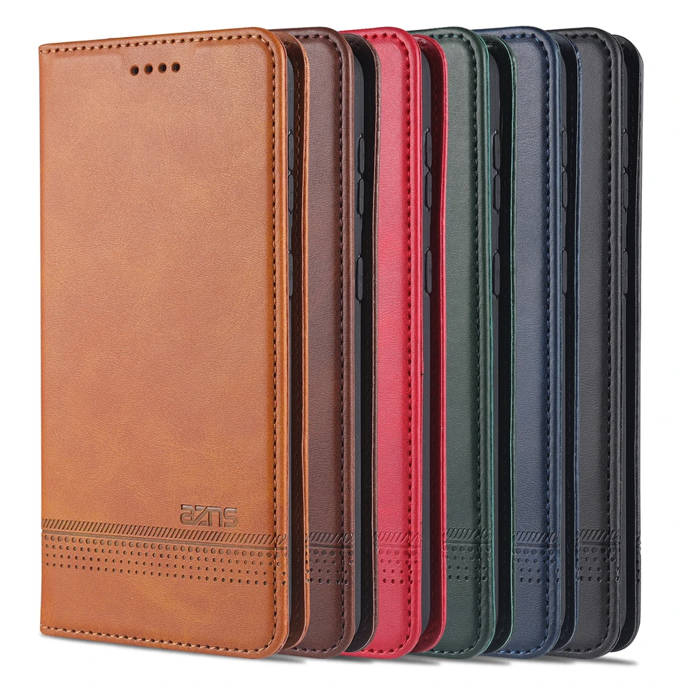 Funda de cuero de lujo con absorción magnética para Samsung Galaxy S21 Plus S22 S23+ Ultra 5G, funda tipo billetera con tapa protectora 6