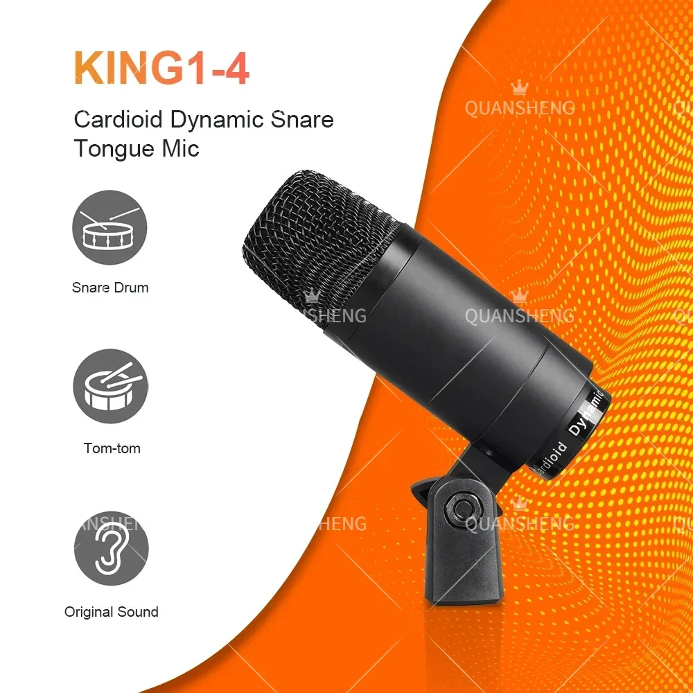KING-717 Professional Dynamic Mic Musical Karaoke Instrument Mic For Recording Performances