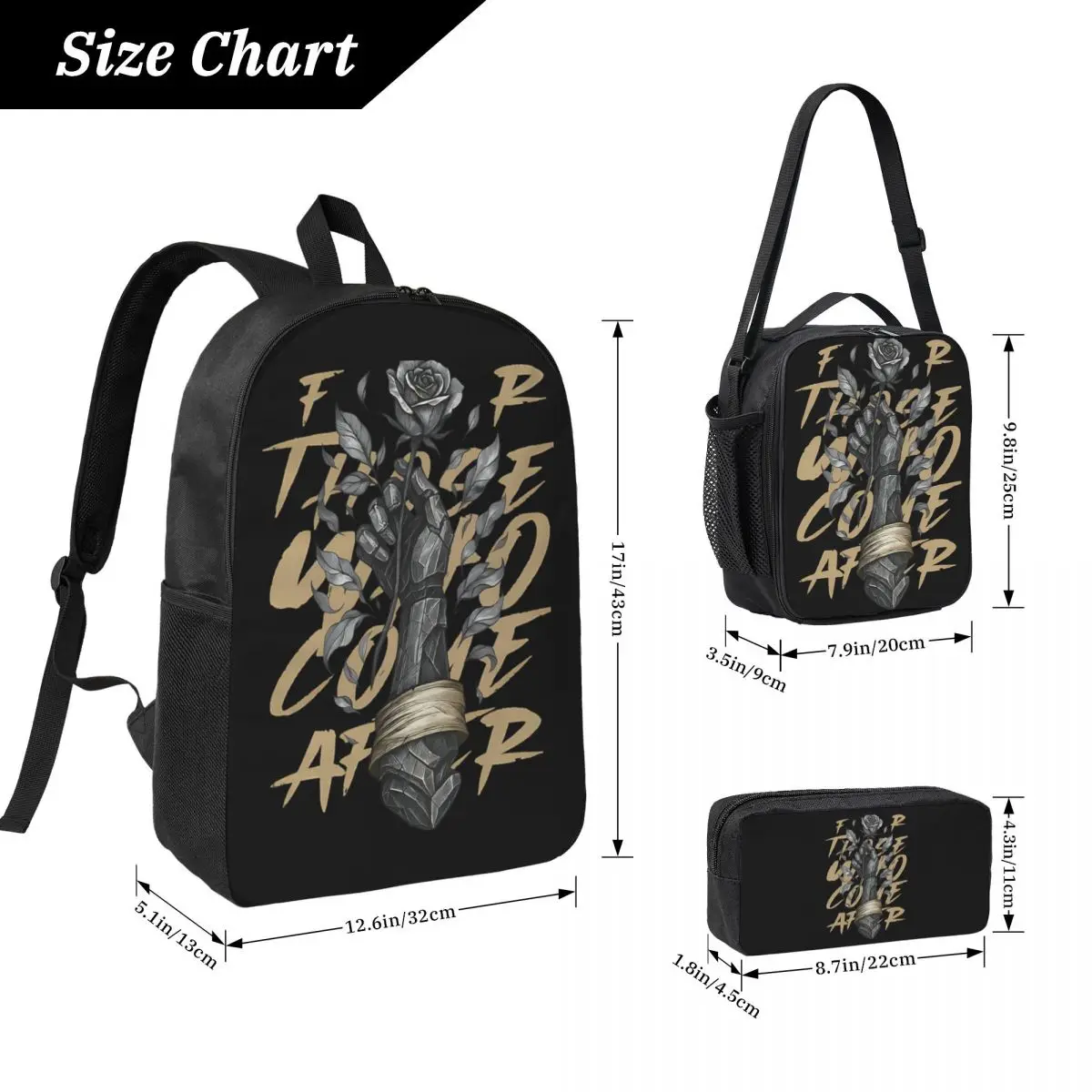 Expedition 33 For Those Who Come After Backpack BookBag School Bag Laptop Shoulder Bags 3ps Insulated Lunch Bag Pencil Case