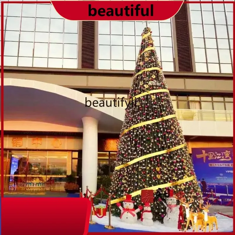 

Christmas tree 8m 4/5/6 outdoor Christmas tree, large frame Christmas tree package HH