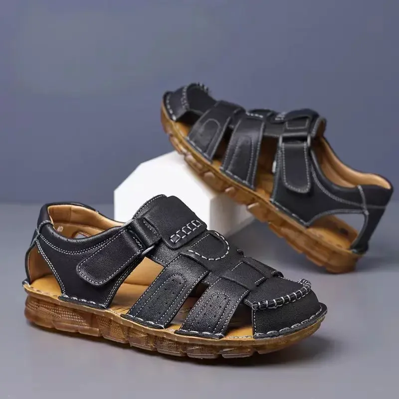 

Мужская обувь на платформе, сверхлегкая, стильная, для повседневного использования, удобная, купить новые летние, низкая цена, 2025 г., модные мужские сандалии из ПВХ