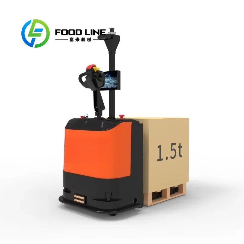 Forklift Robot, Secondary Development Via Open Sdk Api, Anti‑collision Safety Design, For Industrial Workshop Material