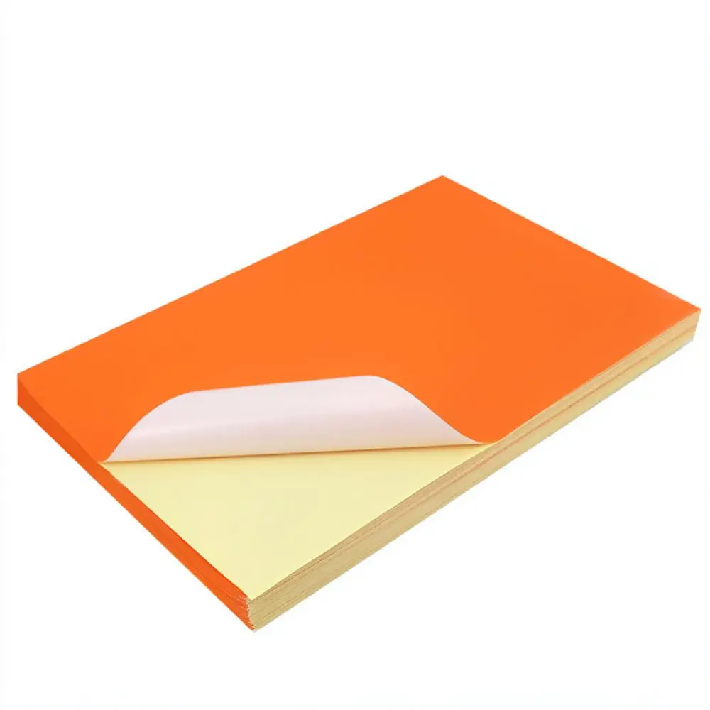 Printable Label Sheet A4 Adhesive Sticker Matte Glossy Kraft Material For Document Organizing Home Storage
