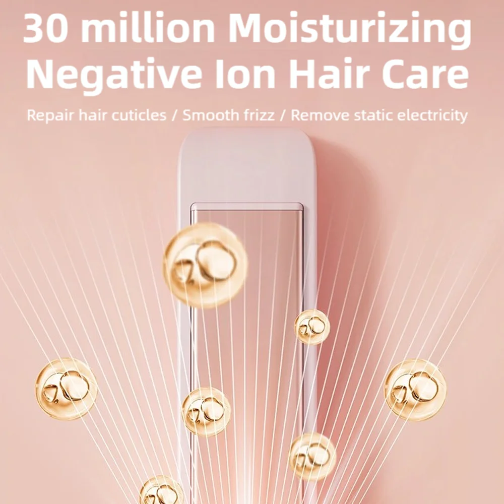 TINSOL 2 في 1 مكواة تجعيد الشعر، مشبك تمليس احترافي، تسخين سريع مع أداة تصفيف شاشة LCD