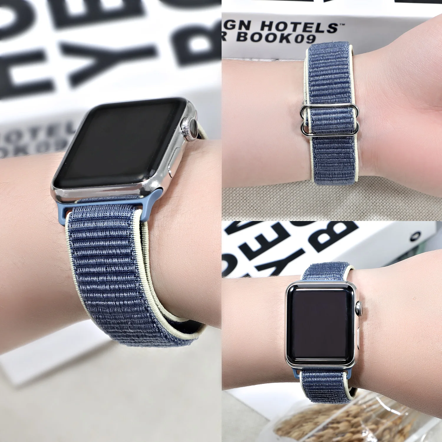 Elastic Strap For Apple Watch Band 45mm 41mm 44mm 40mm 38mm 42mm Adjustable Nylon Solo Loop Bracelet iWatch Series 7 3 4 5 6 Se