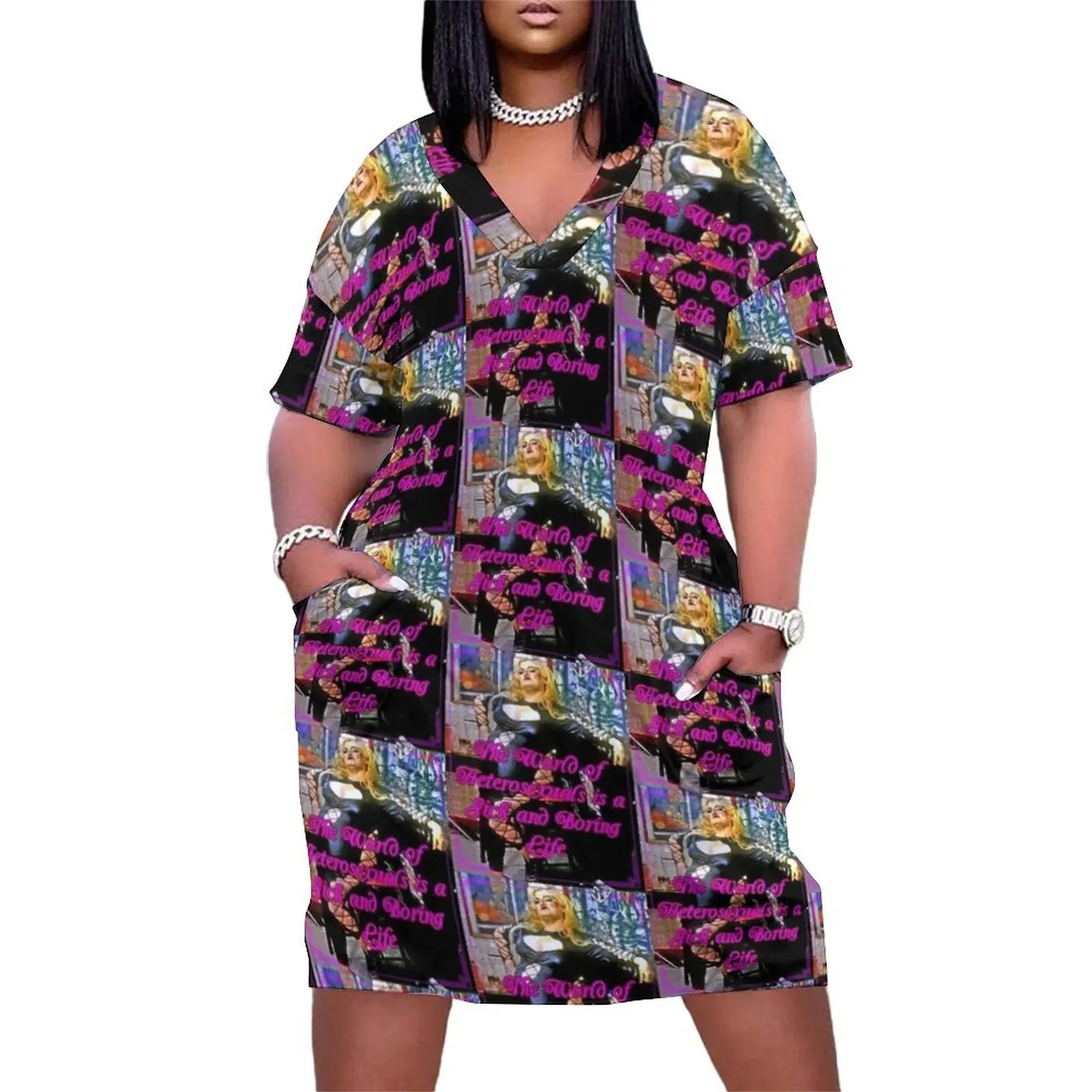 

Edith Massey Female Trouble Loose Pocket Dress Dress women wedding guest dress 2025 korean style