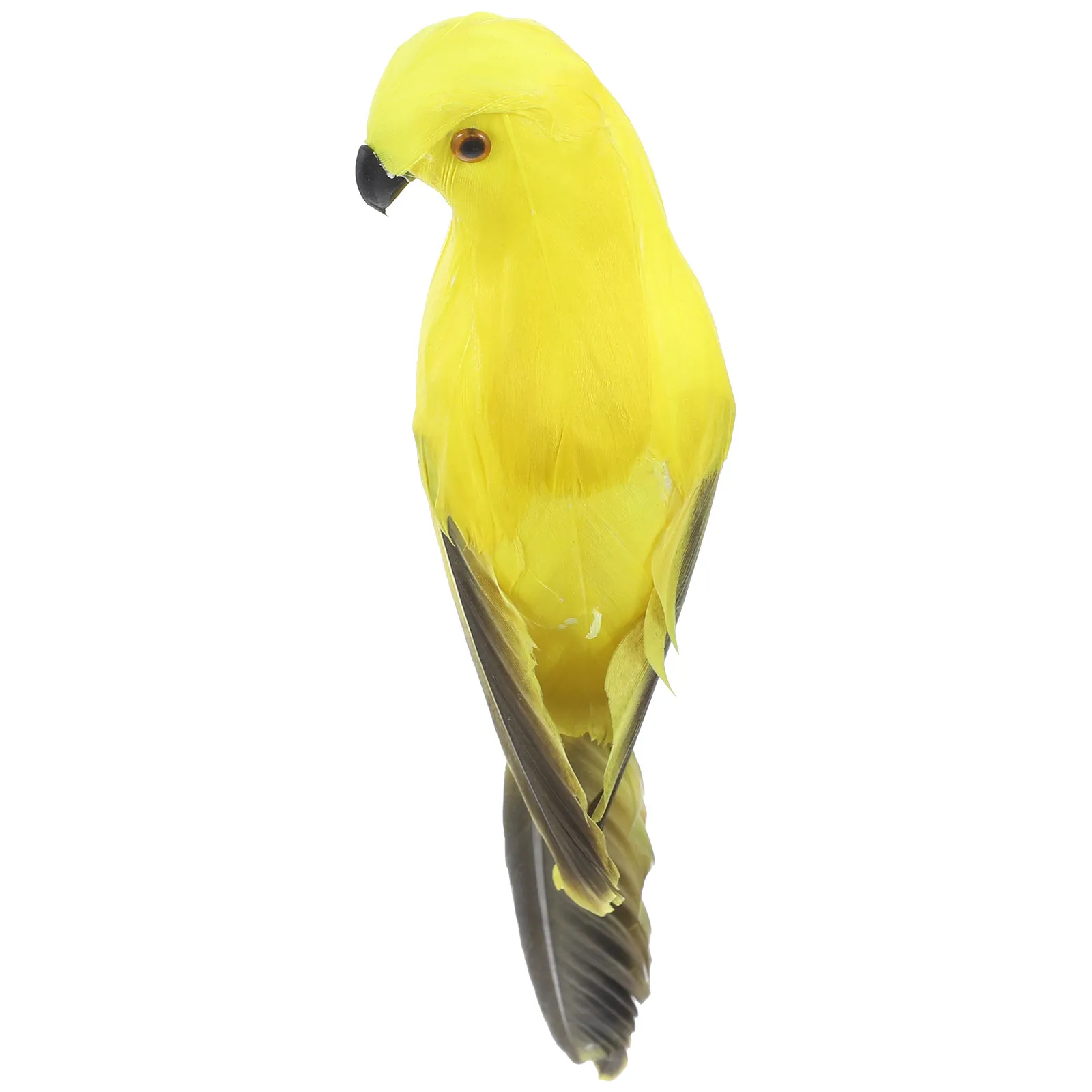 Simulation Parrot Ornament Vivid Realistic Appearance Fine Craftsmanship Artificial Bird Decor for Office Home Micro Landscaping
