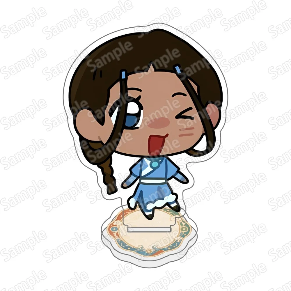Anime Avatar: Der Herr der Elemente Neuer 10CM Chibi Acryl-Stand-Schlüsselanhänger Aang Katara Zuko Anime HD-Druck Desktop-Deko Sammlerstück – Detail 6