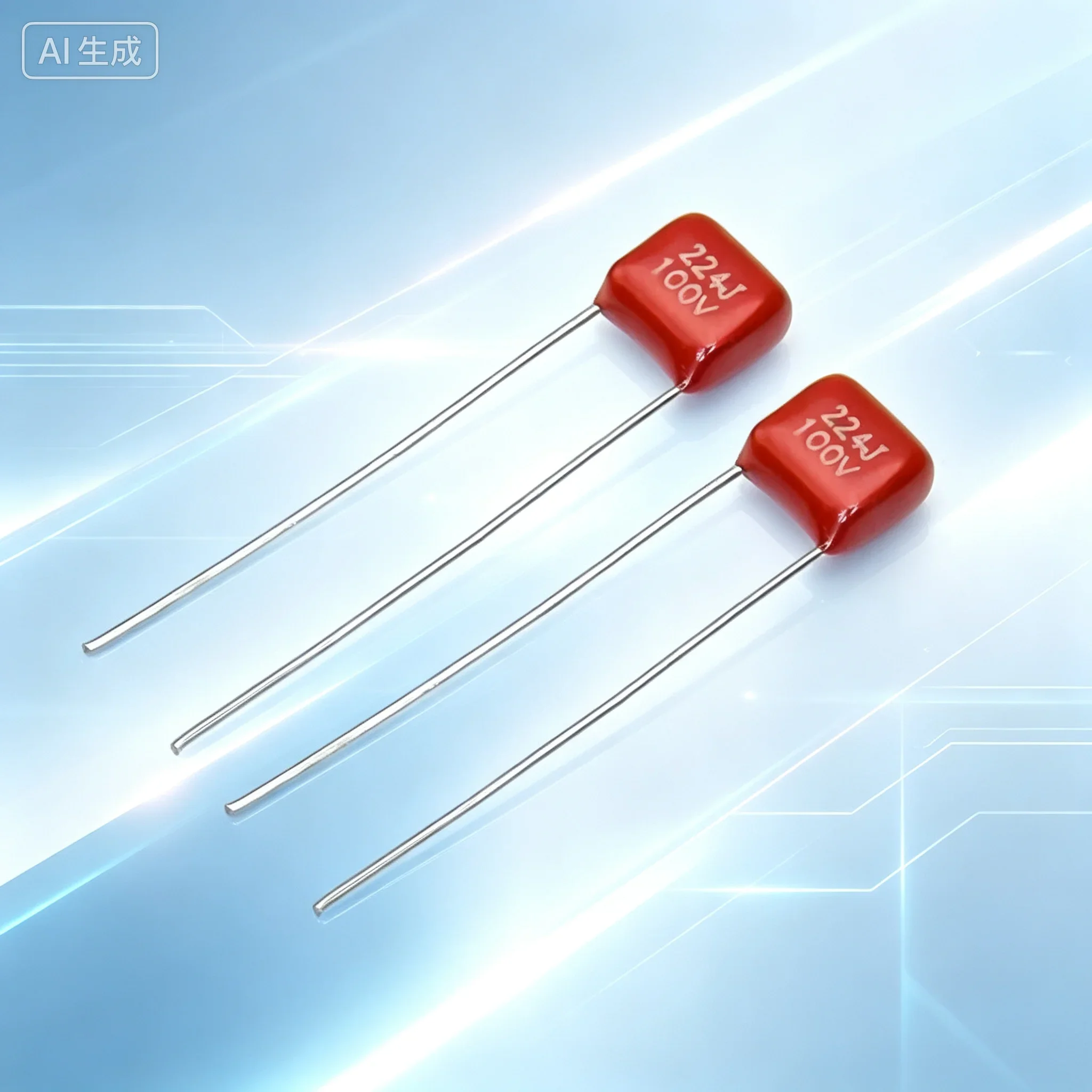 Stable CBB Film Capacitor for Circuit,100V 224J 0.22UF,Pin Pitch 5MM 200pcs