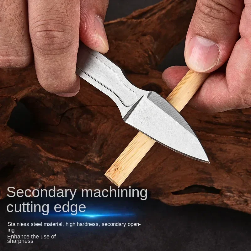 2025 New knife +K sheath Outdoor small straight knife, high hardness survival knife, camping EDC portable,utility  Pocket knife - view 3