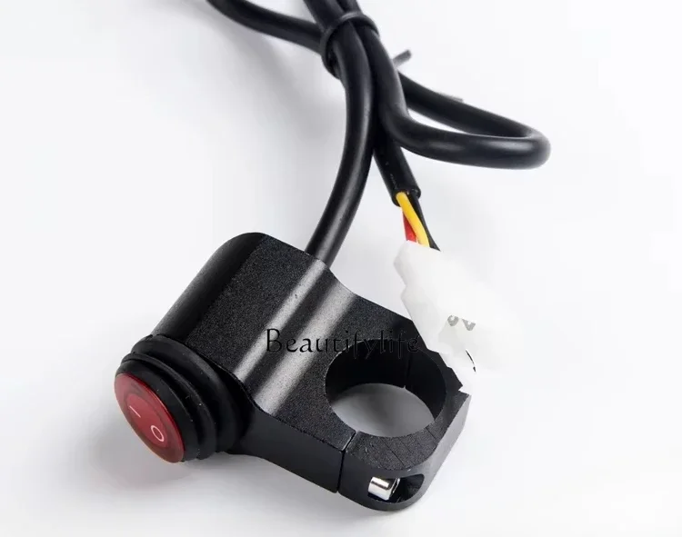 

Motorcycle spotlight waterproof switch flashing LED light modification dimming handlebar faucet