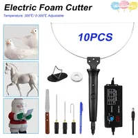 4 In 1 Electric Foam Cutter Kit Foam Cutting Pen Adjustable Temperature Hot Wire Cutter Styrofoam Cutting Tool Engraver